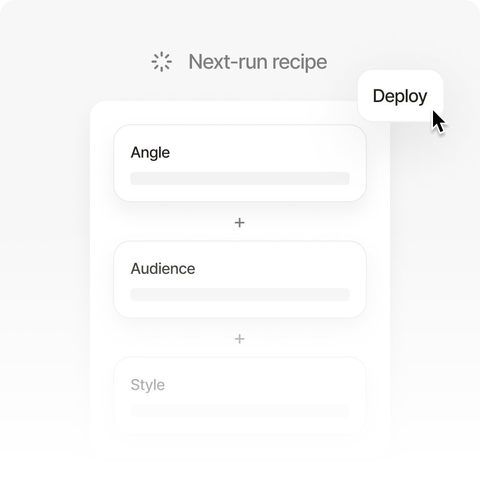 Reporting that ships the next run feature illustration