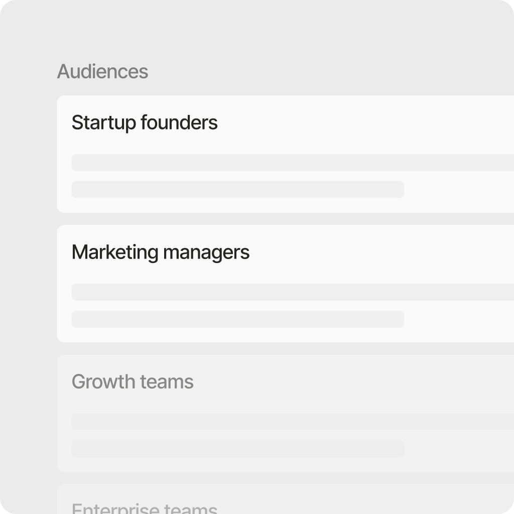Built-in audience targeting feature illustration
